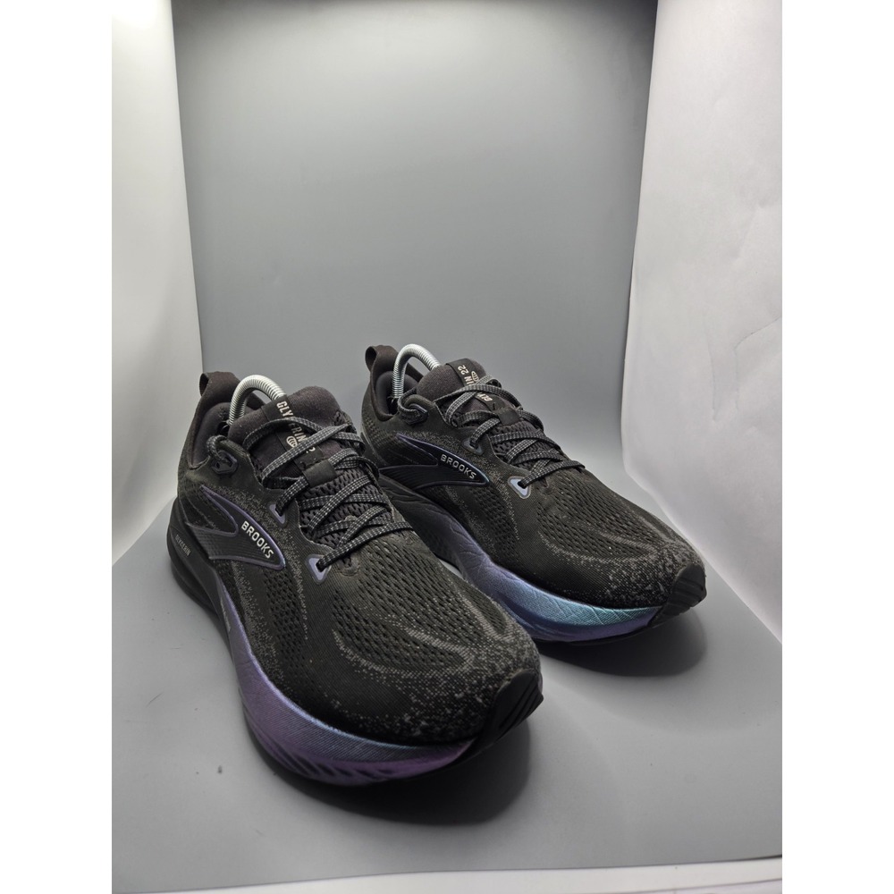 Brooks Glycerin 22 Mens Running Shoes Size 10 Black Ebony Blue‎ Neutral Cushion